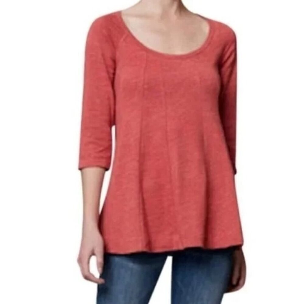 Anthropologie Deletta Red Swing Blouse